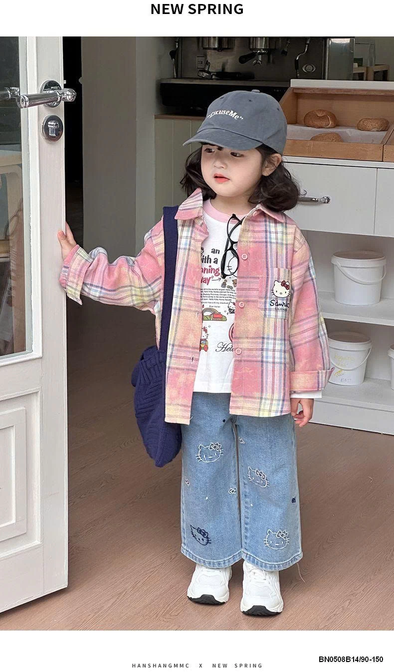 ÁO SƠ MI KITTY CARO