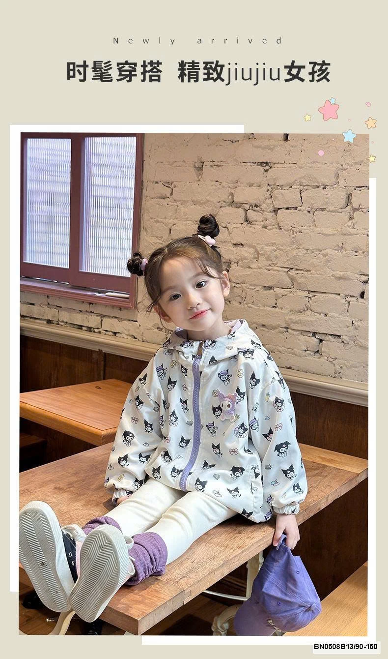 ÁO KHOÁC KUROMI TÍM 2 MẶT