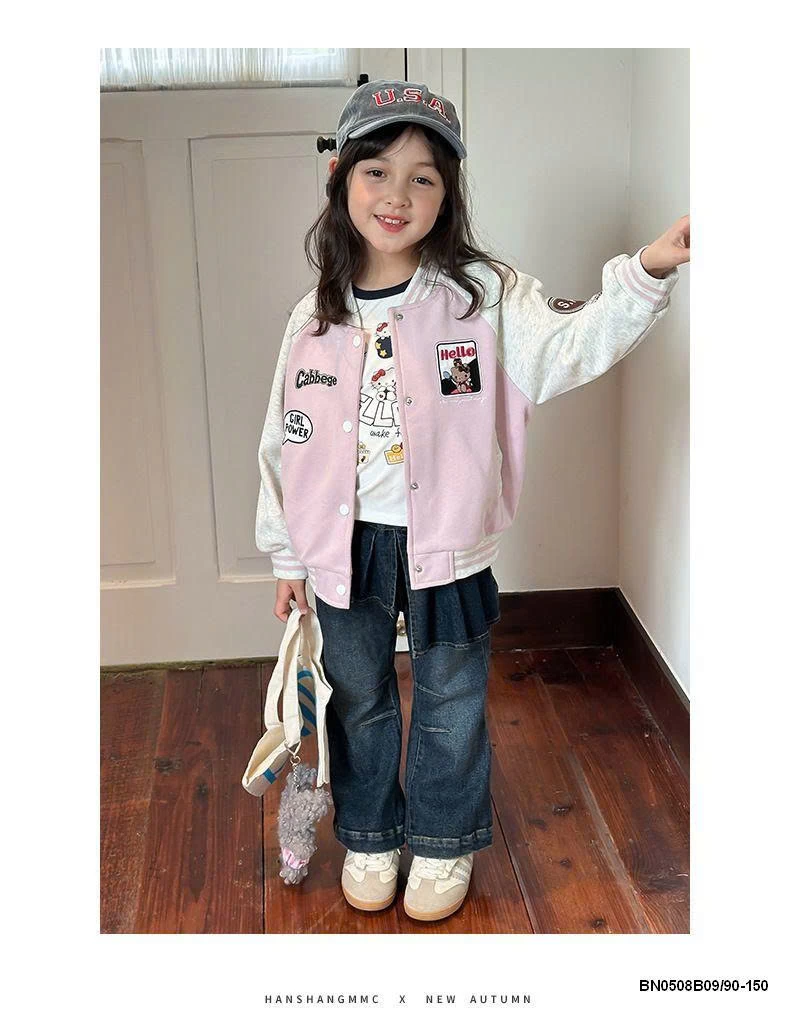 ÁO KHOÁC NỈ BÓNG CHÀY BÉ GÁI