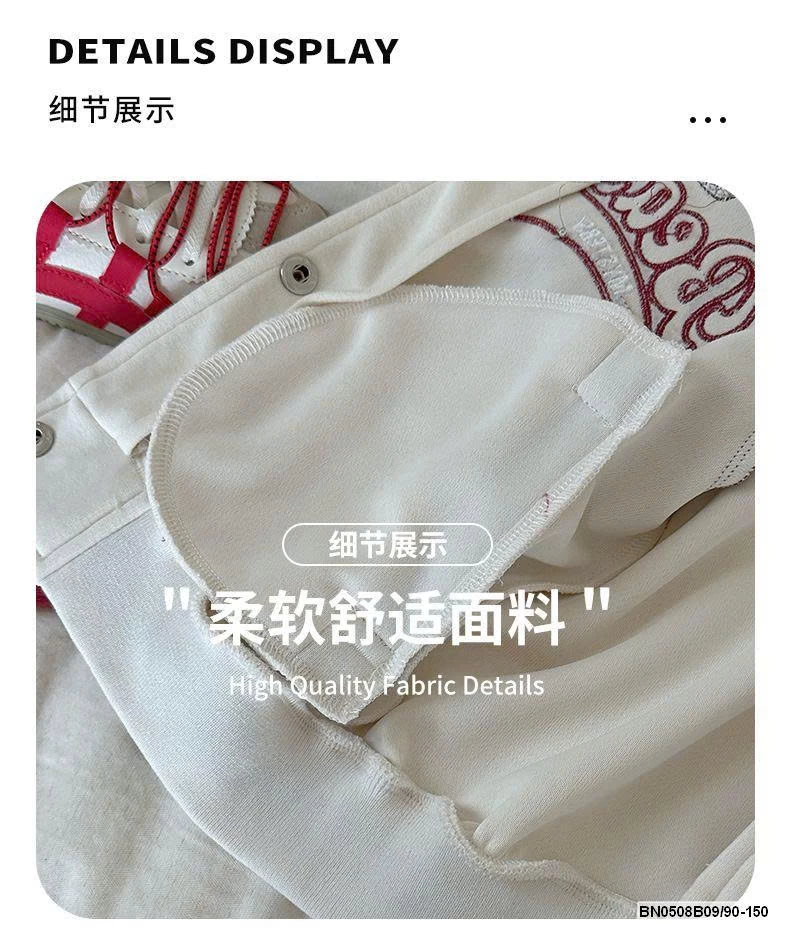 ÁO KHOÁC NỈ BÓNG CHÀY BÉ GÁI