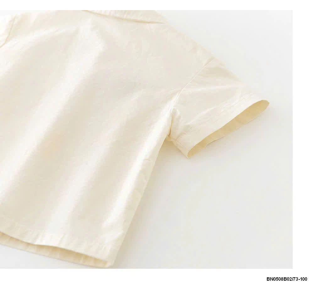 ÁO SƠ MI CỘC TAY CHO BÉ TRAI