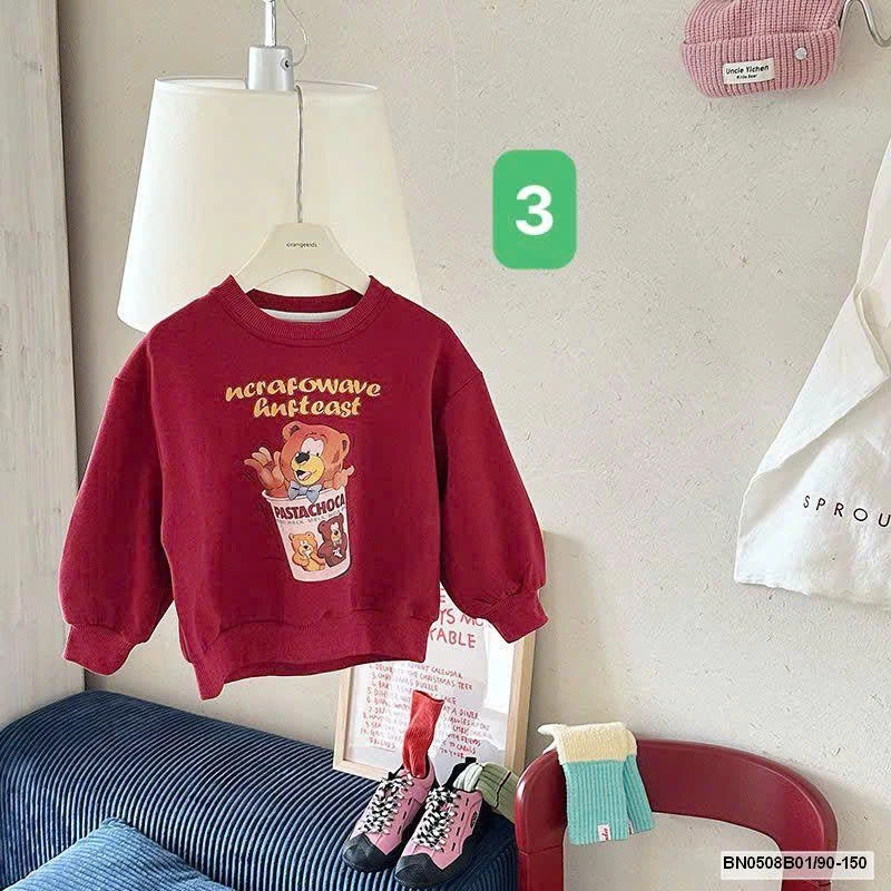 ÁO NỈ HOẠT HÌNH BG