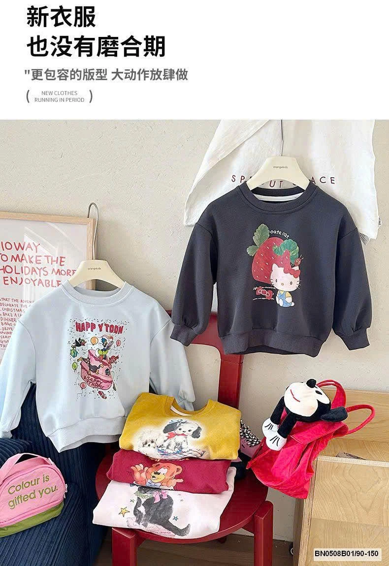 ÁO NỈ HOẠT HÌNH BG