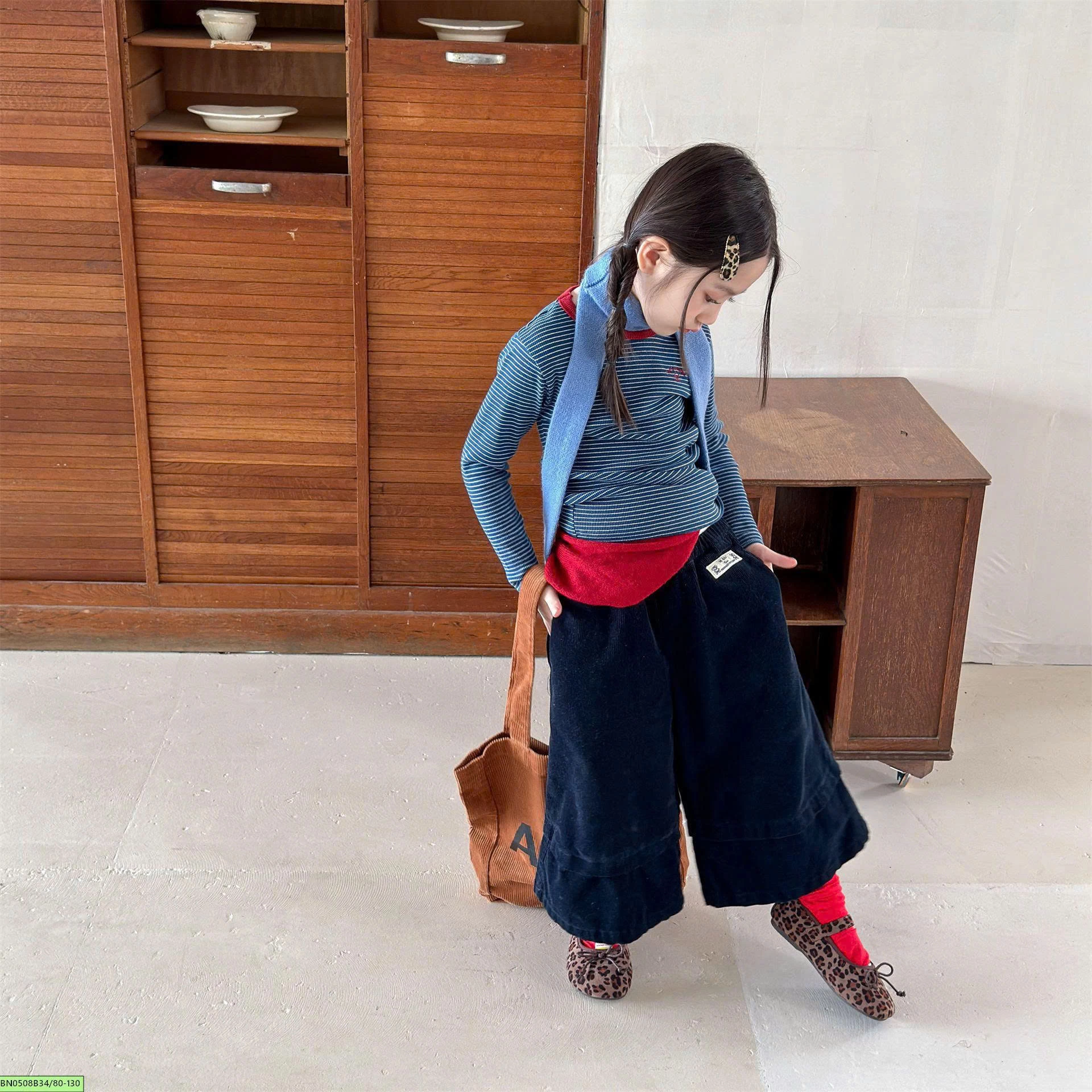 QUẦN NHUNG ỐNG RỘNG ADBABY