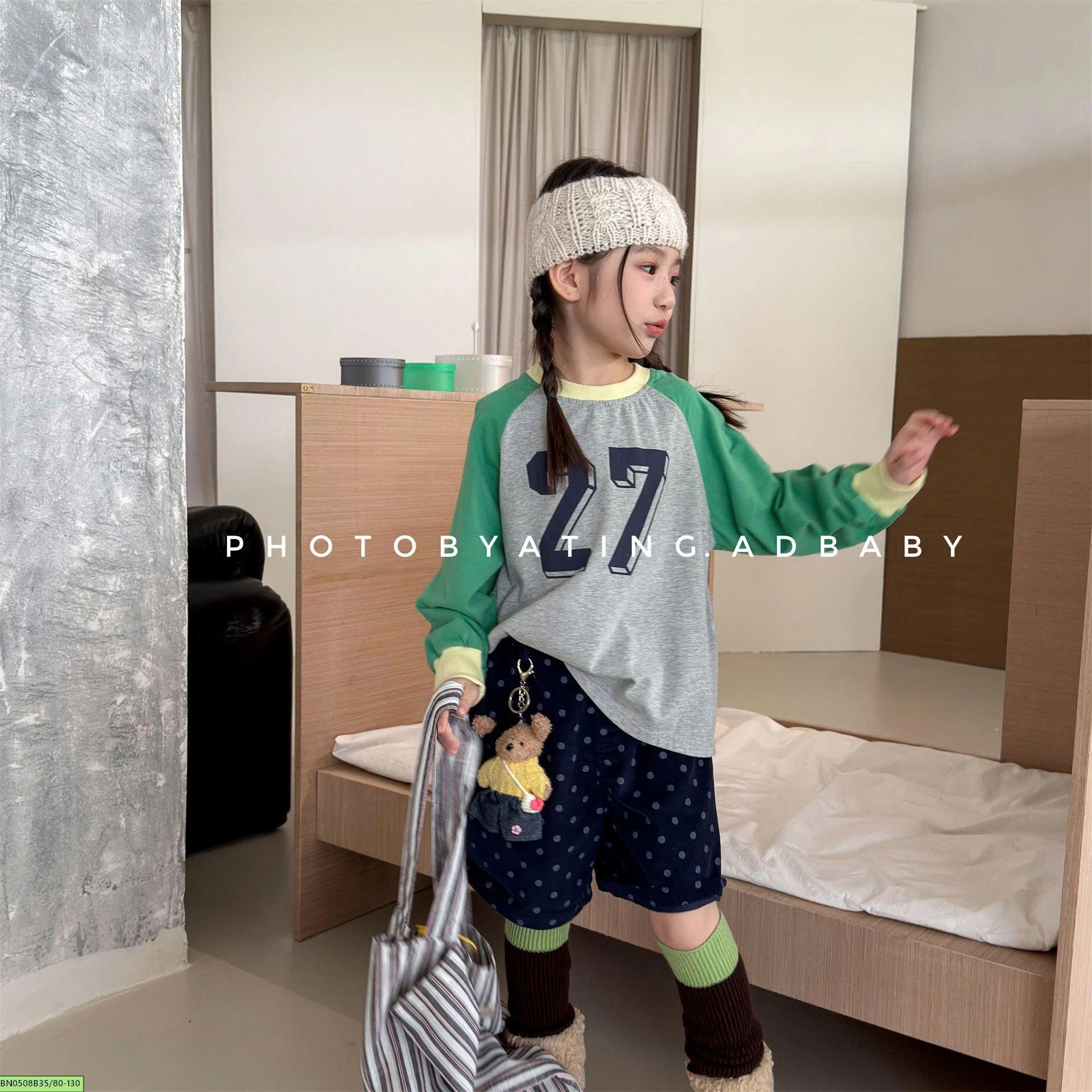 ÁO NỈ PHỐI MÀU SỐ 27 ADBABY