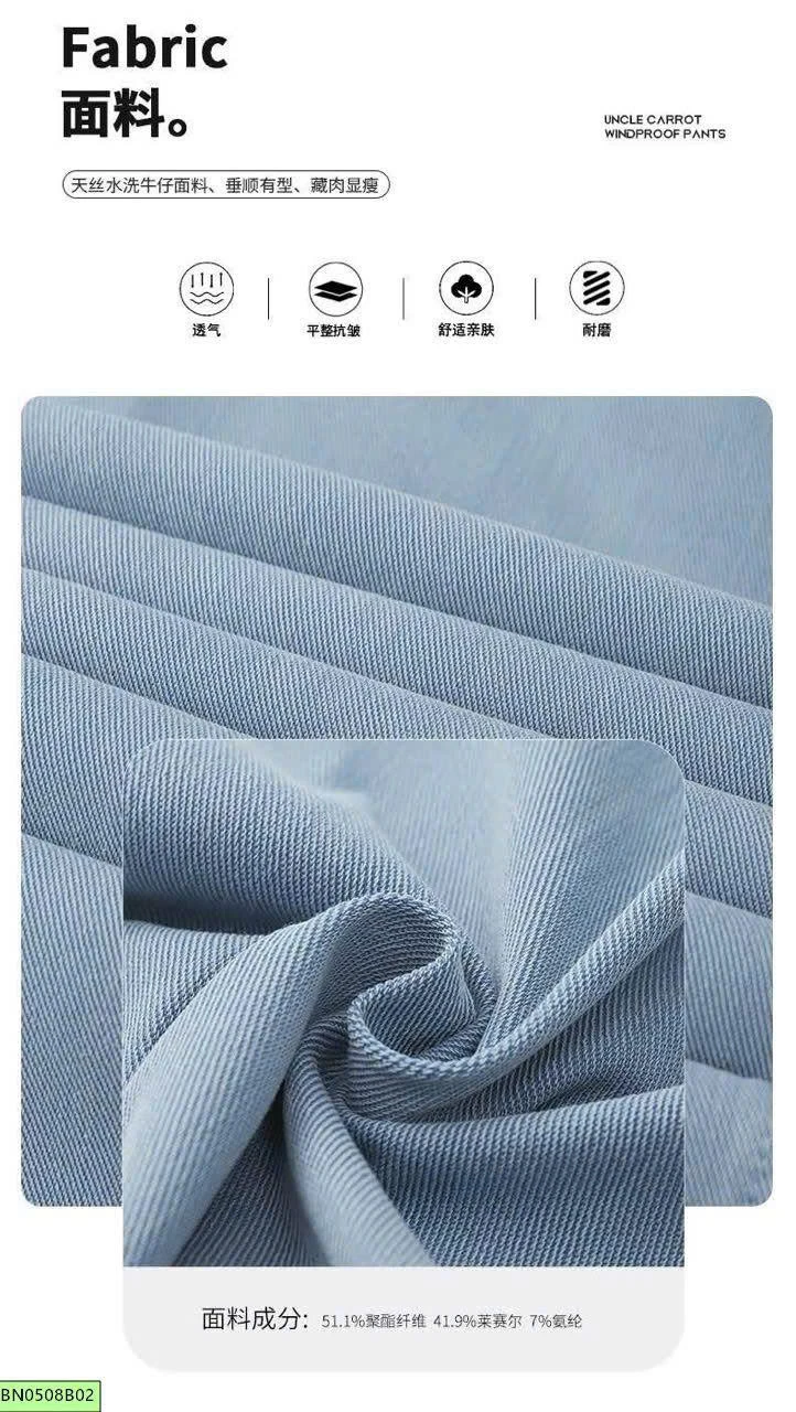 QUẦN JEANS TENCEL ỐNG RỘNG
