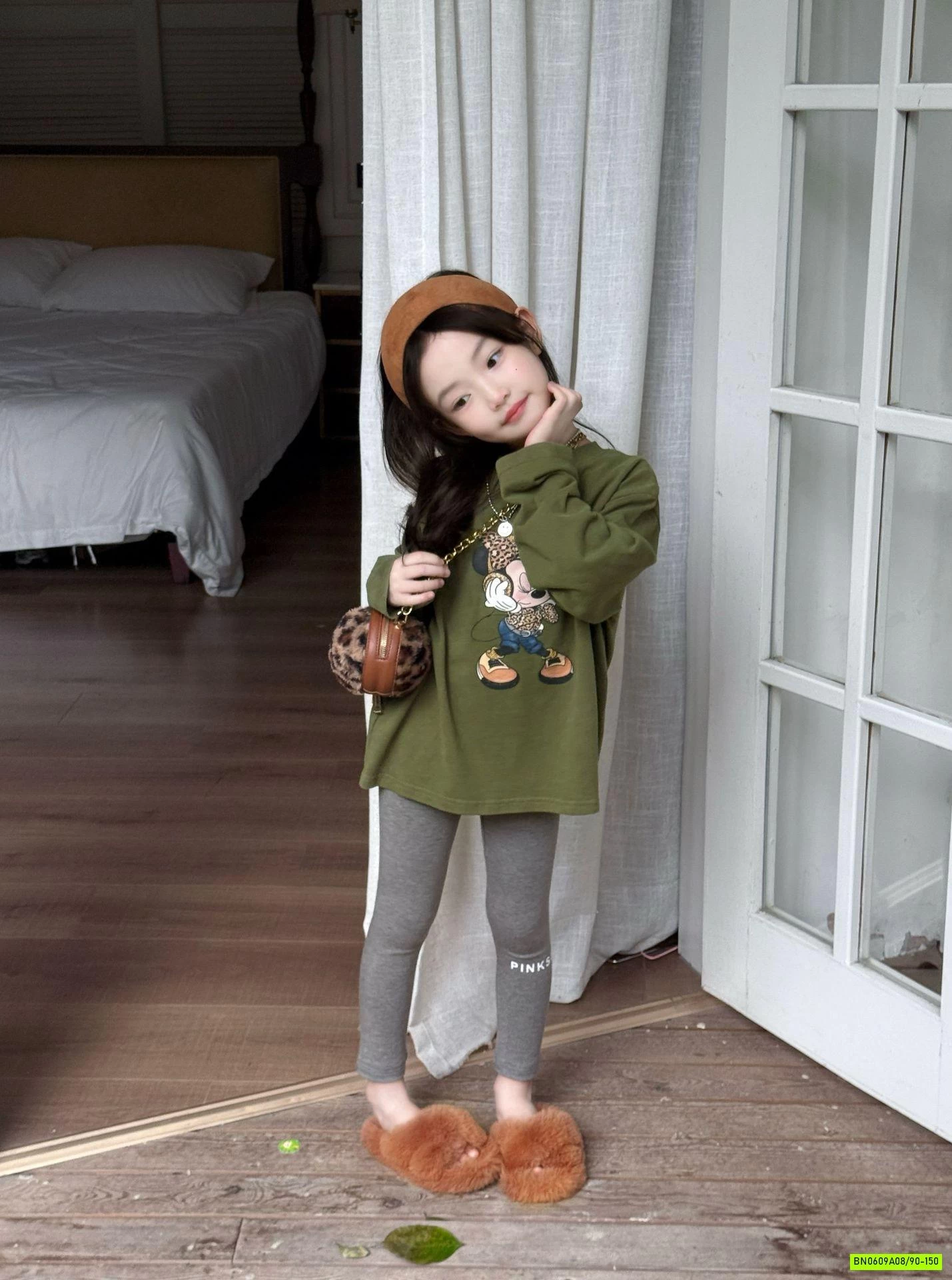 ÁO RÊU MICKEY MIX LEGGING XÁM