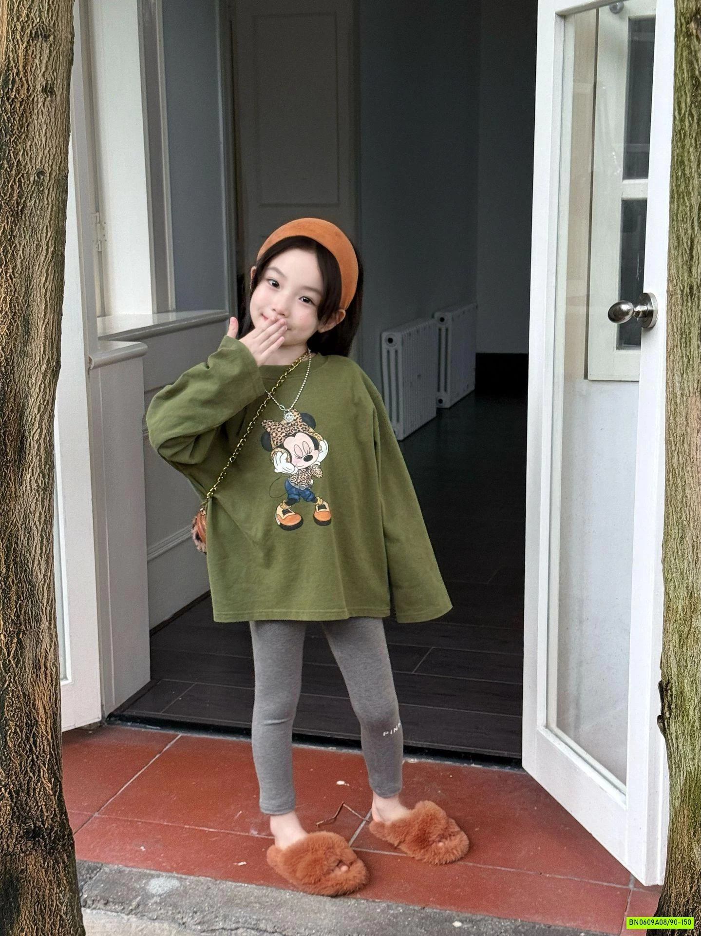 ÁO RÊU MICKEY MIX LEGGING XÁM