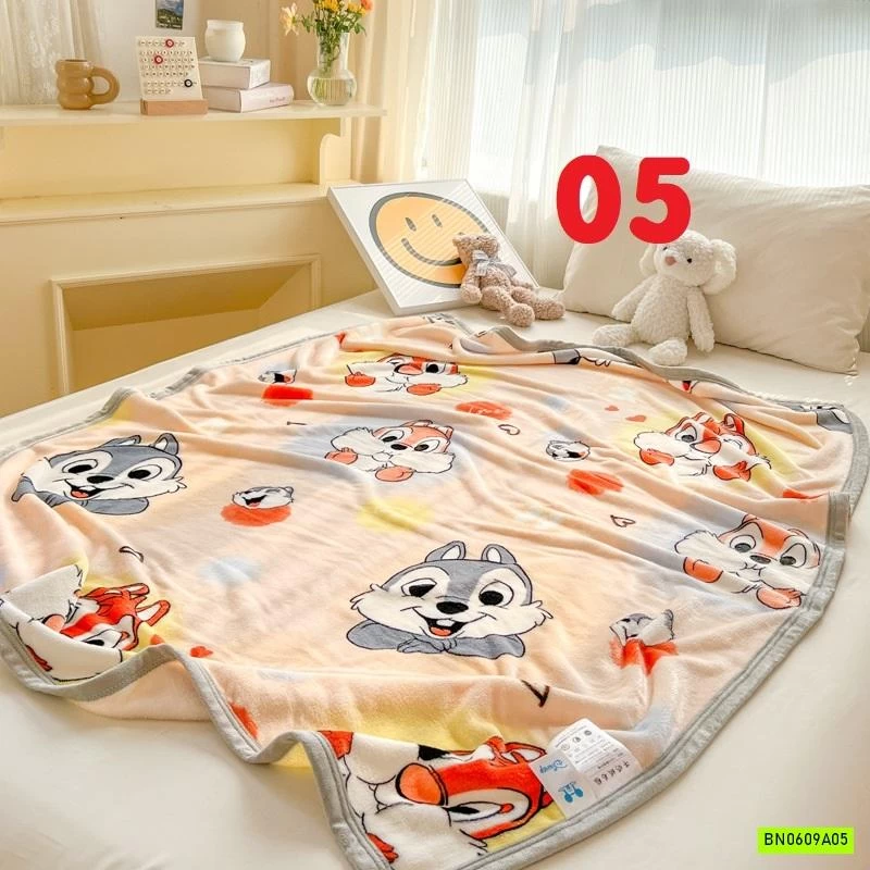 CHĂN BĂNG LÔNG IN HÌNH CHO BÉ