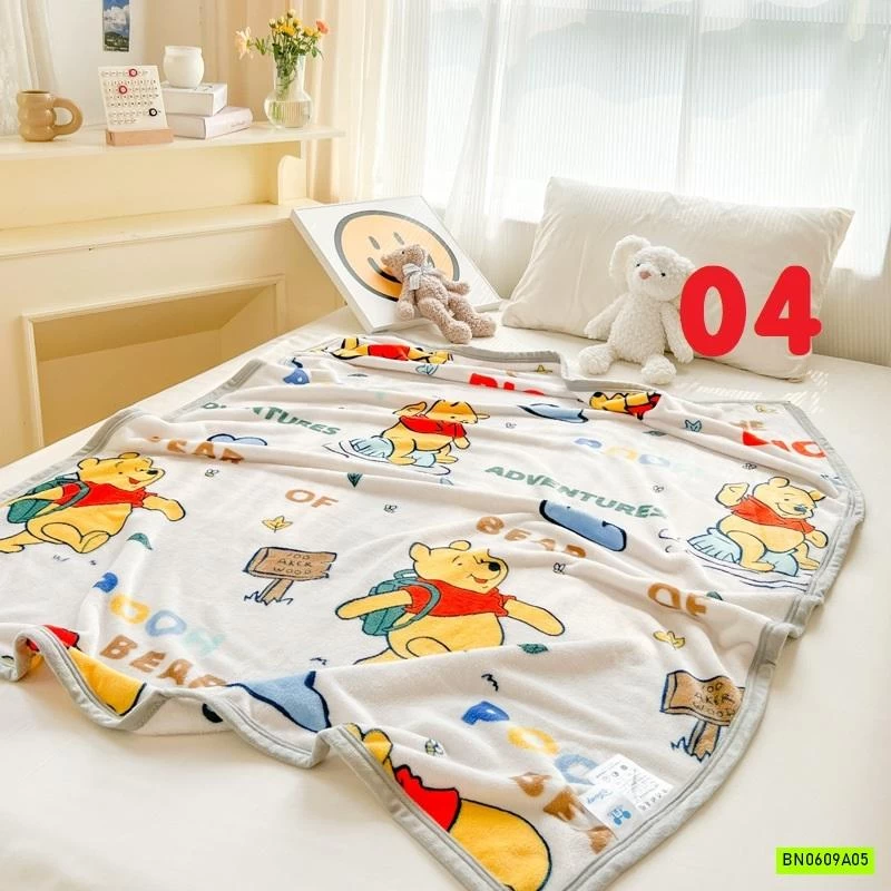 CHĂN BĂNG LÔNG IN HÌNH CHO BÉ