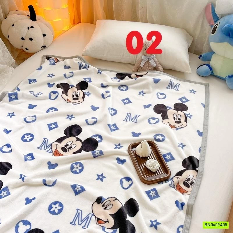 CHĂN BĂNG LÔNG IN HÌNH CHO BÉ