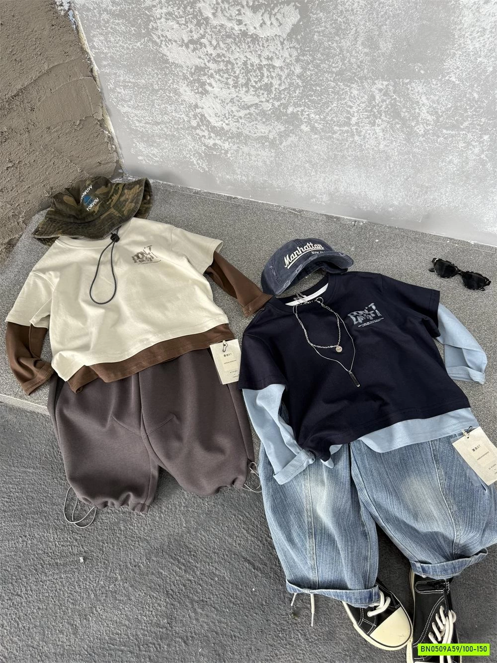 ÁO THUN GIẢ 2 LỚP IN CHỮ