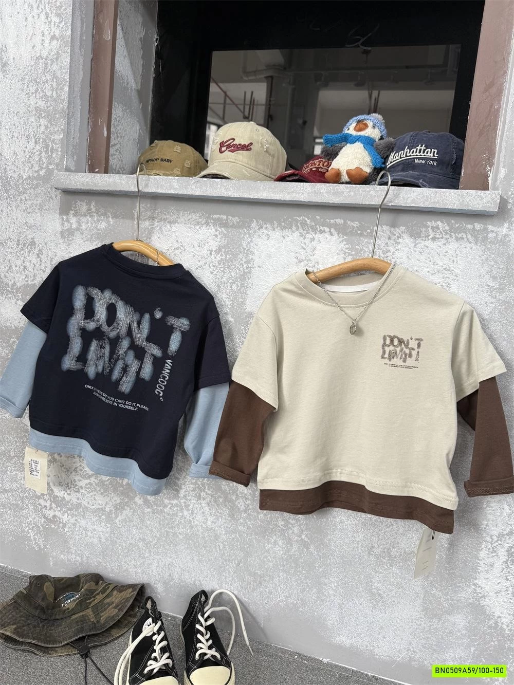 ÁO THUN GIẢ 2 LỚP IN CHỮ