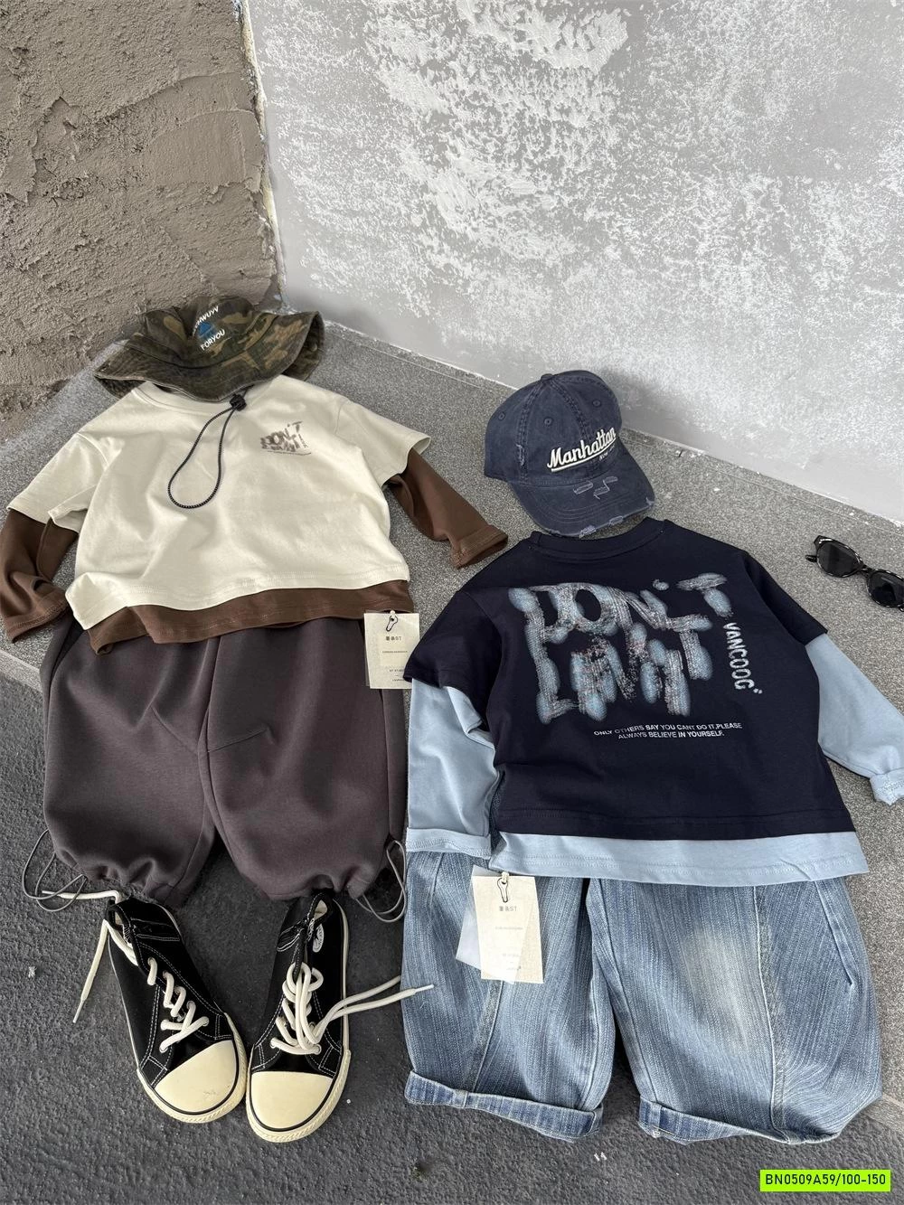 ÁO THUN GIẢ 2 LỚP IN CHỮ