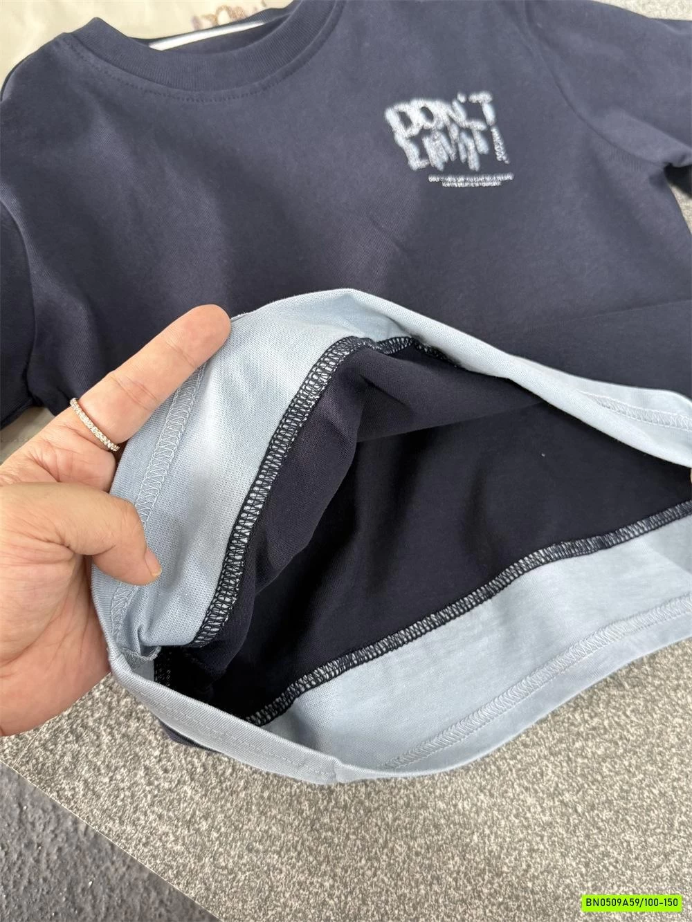 ÁO THUN GIẢ 2 LỚP IN CHỮ