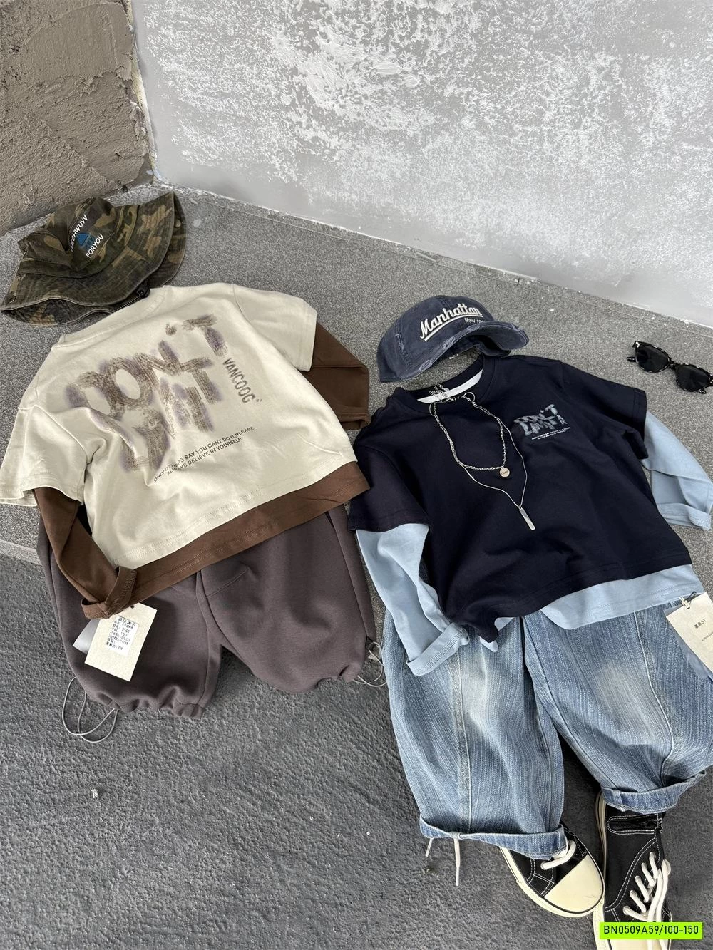 ÁO THUN GIẢ 2 LỚP IN CHỮ