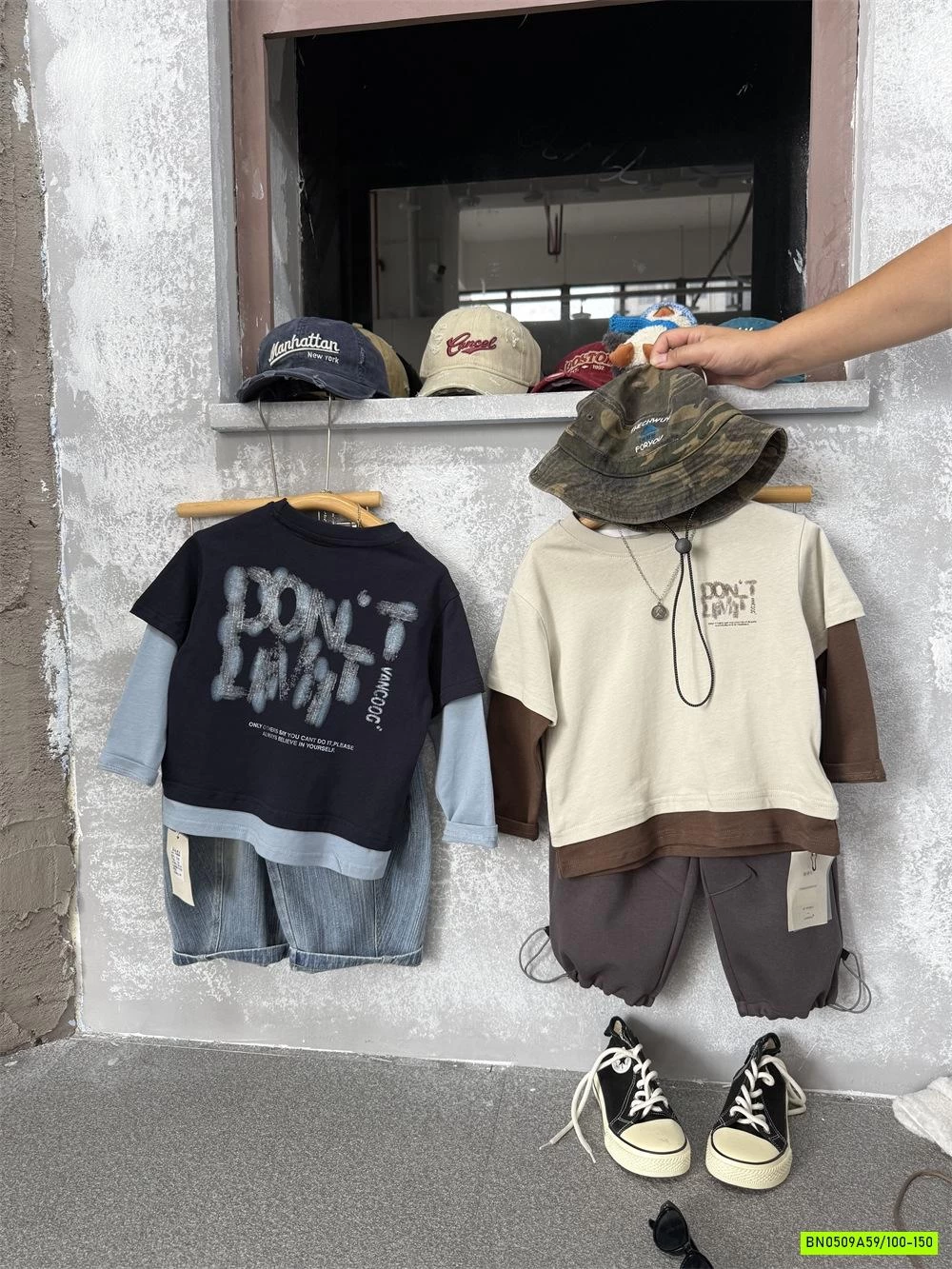 ÁO THUN GIẢ 2 LỚP IN CHỮ