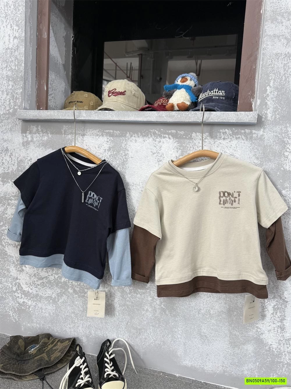 ÁO THUN GIẢ 2 LỚP IN CHỮ