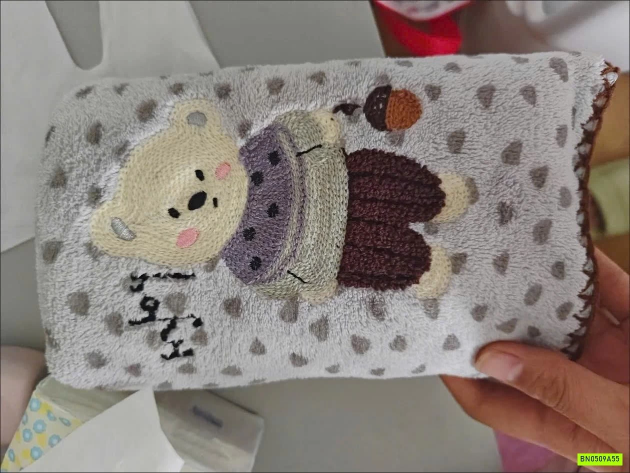 SÉT 5 KHĂN MẶT THÊU THÚ CƯNG