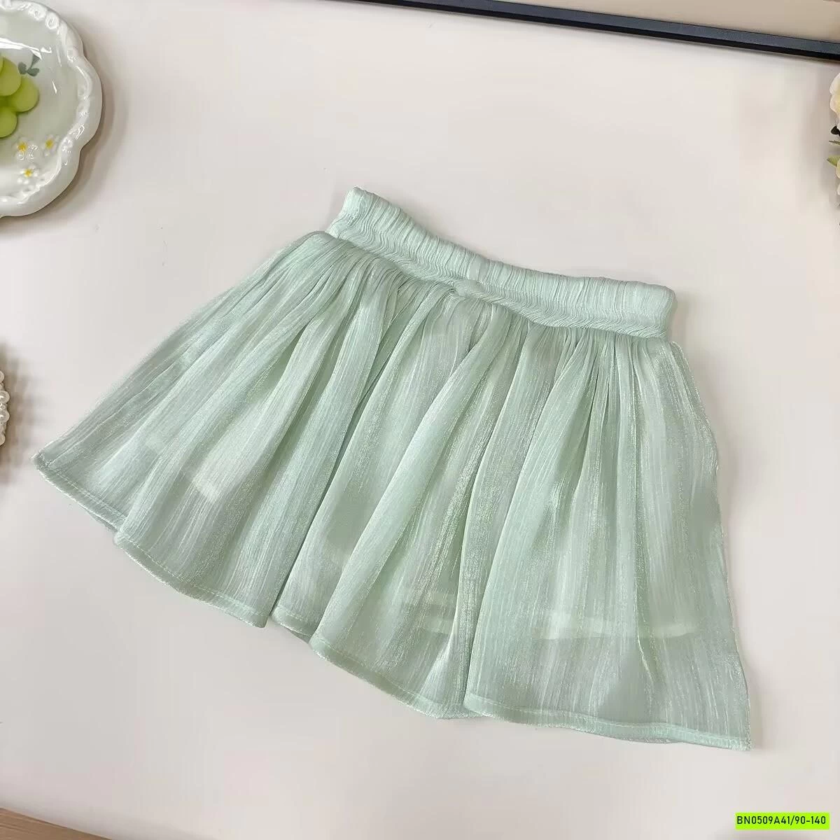 VÁY SƯỜN XÁM XANH 2 CHI TIẾT