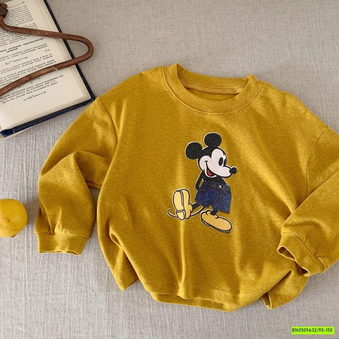 ÁO THUN DÀI TAY IN MICKEY