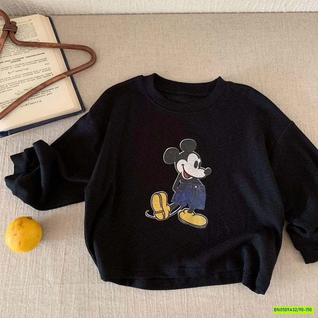 ÁO THUN DÀI TAY IN MICKEY