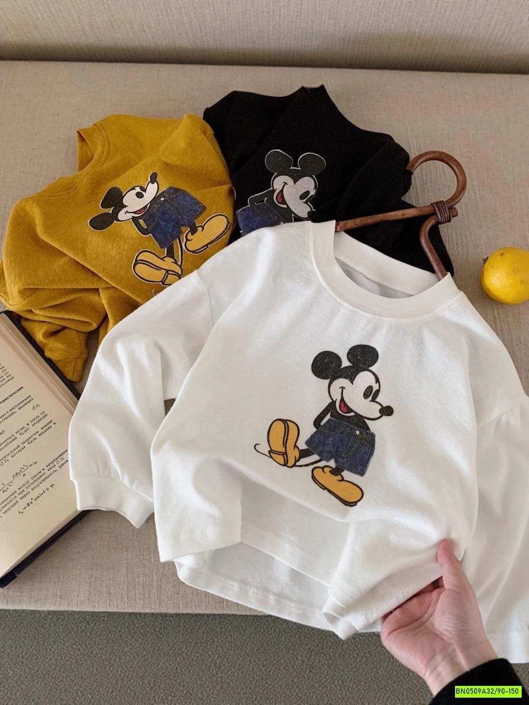 ÁO THUN DÀI TAY IN MICKEY