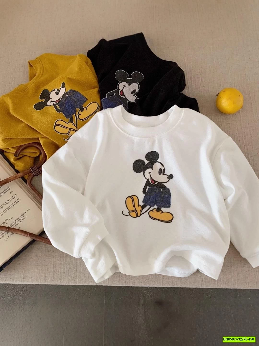 ÁO THUN DÀI TAY IN MICKEY