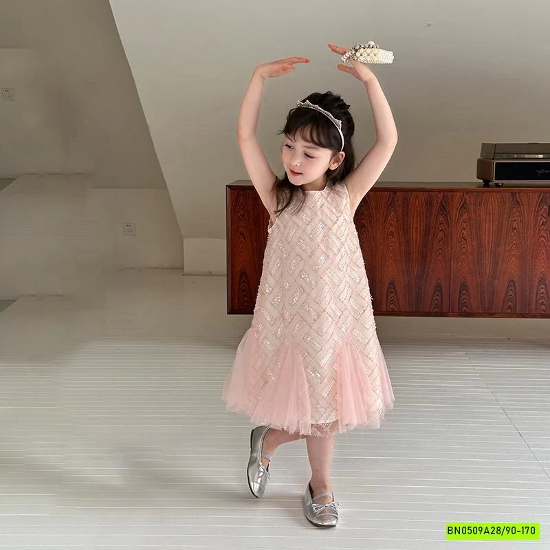 ĐẦM ĐUÔI CÁ PHỐI VOAN HỒNG 25E002 AMBB