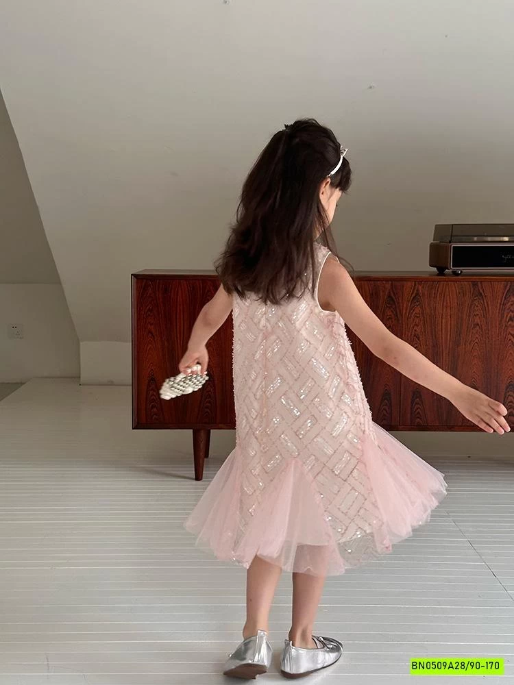 ĐẦM ĐUÔI CÁ PHỐI VOAN HỒNG 25E002 AMBB