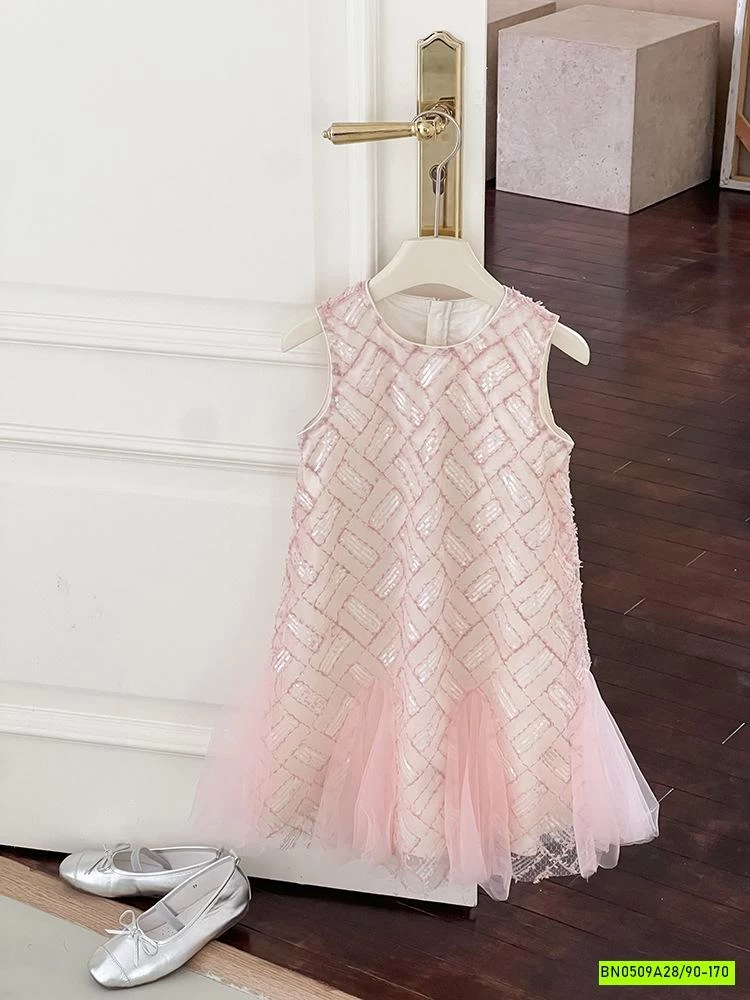 ĐẦM ĐUÔI CÁ PHỐI VOAN HỒNG 25E002 AMBB