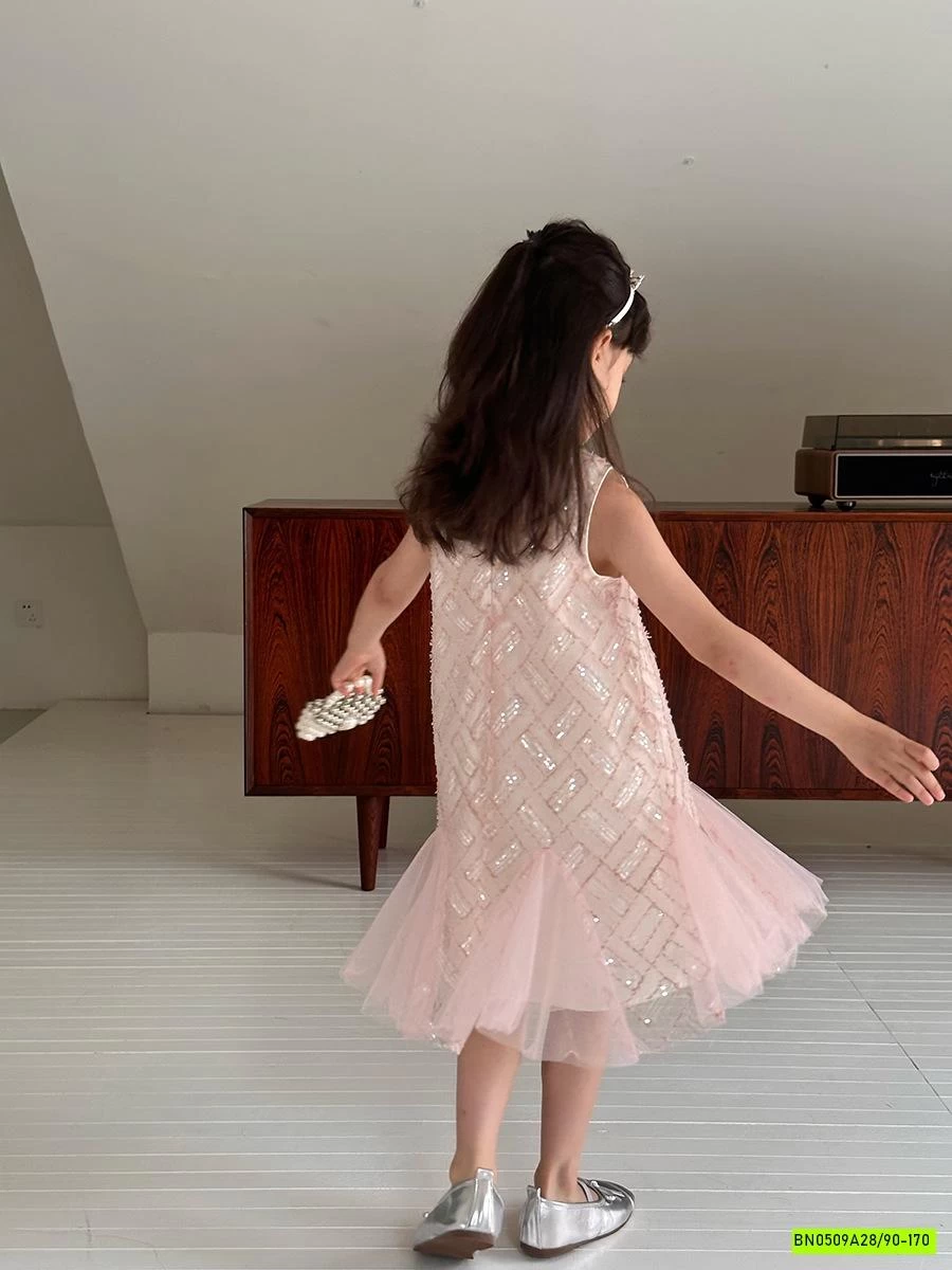 ĐẦM ĐUÔI CÁ PHỐI VOAN HỒNG 25E002 AMBB