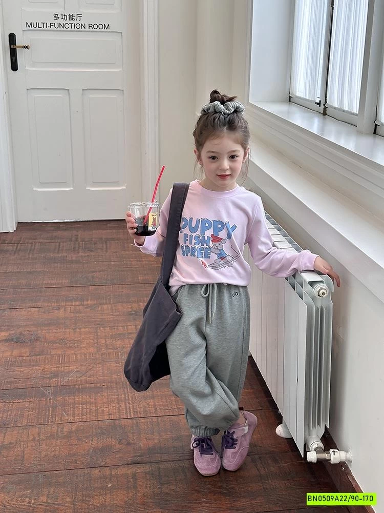 QUẦN NỈ BO GẤU 25F014 THÊU CHỮ AMBB