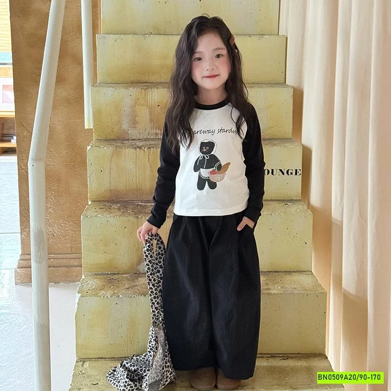 ÁO THUN PHỐI MÀU TAY 25F019 AMBB