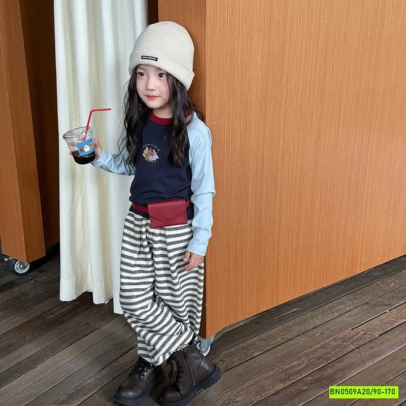 ÁO THUN PHỐI MÀU TAY 25F019 AMBB