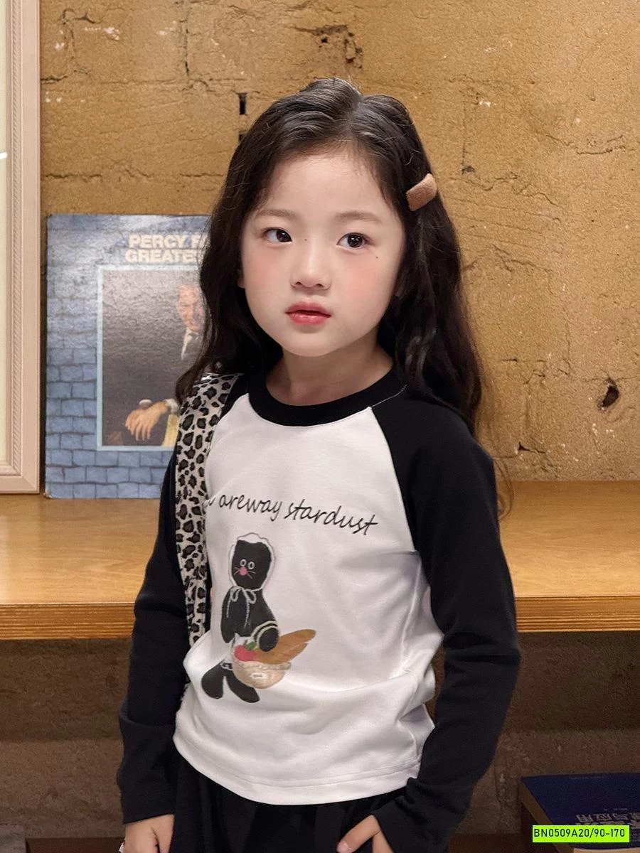 ÁO THUN PHỐI MÀU TAY 25F019 AMBB