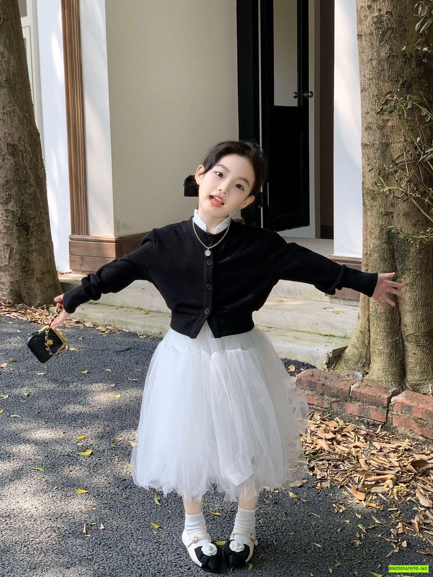 CARDIGAN LEN GIẢ 2 LỚP MIX CV REN