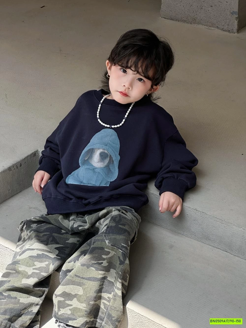 ÁO NỈ IN CÚN ĐỘI MŨ