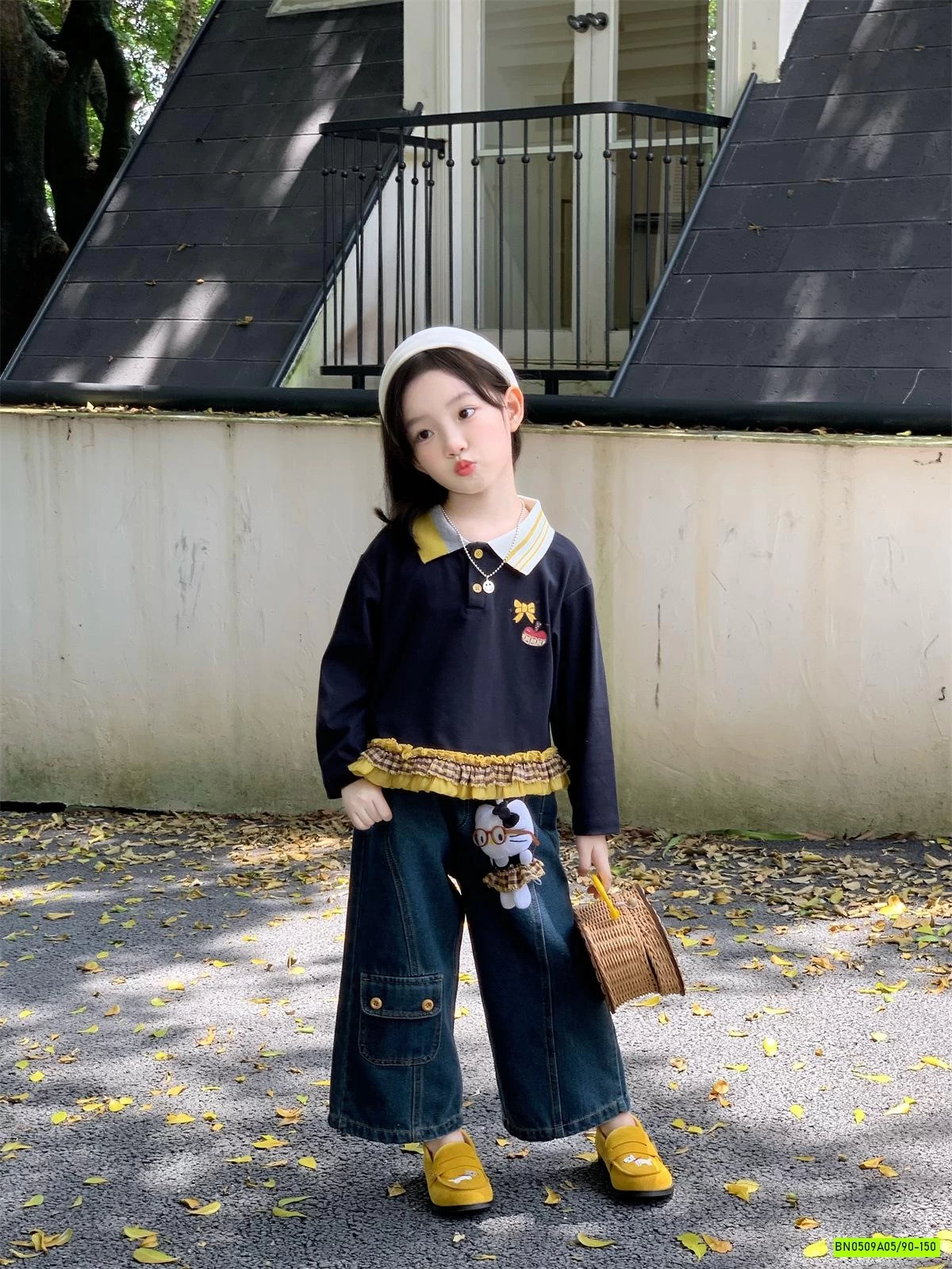 ÁO POLO VIỀN BÈO MIX JEANS SUÔNG