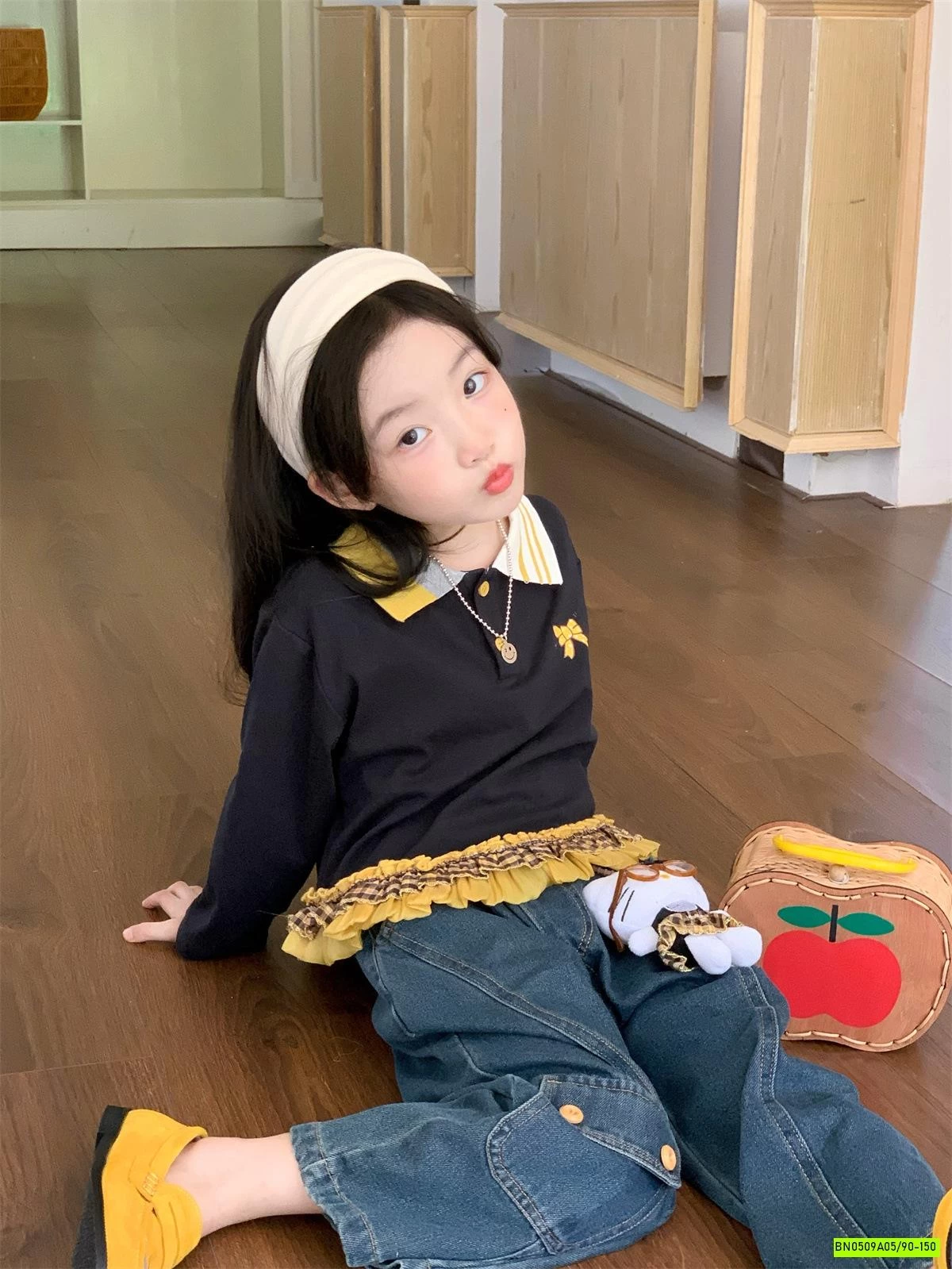 ÁO POLO VIỀN BÈO MIX JEANS SUÔNG