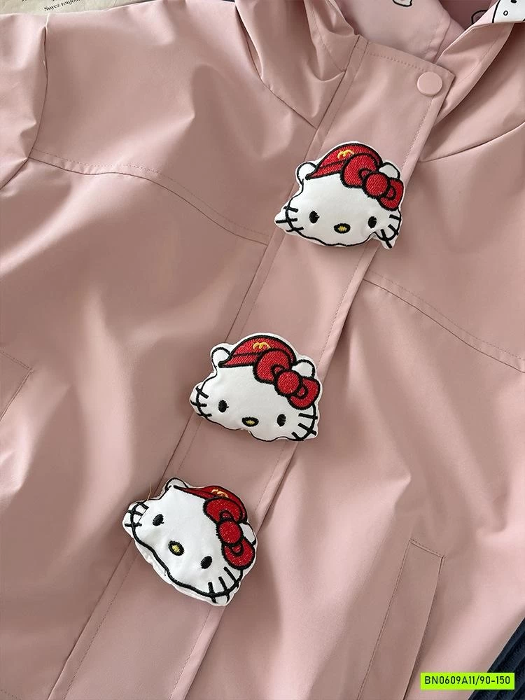 KHOÁC GIÓ KITTY 2 MẶT