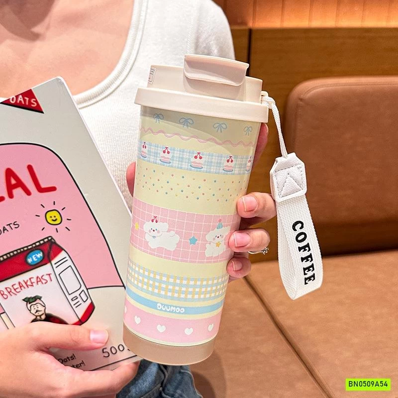 CỐC GIỮ NHIỆT HỌA TIẾT HOA VINTAGE