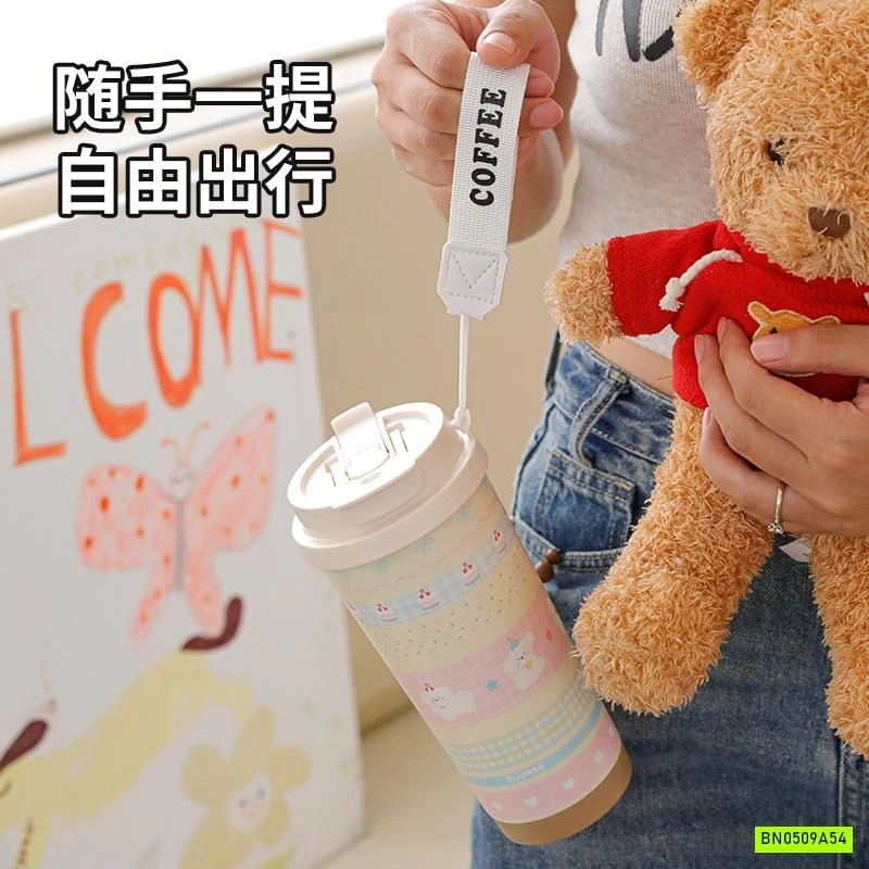 CỐC GIỮ NHIỆT HỌA TIẾT HOA VINTAGE