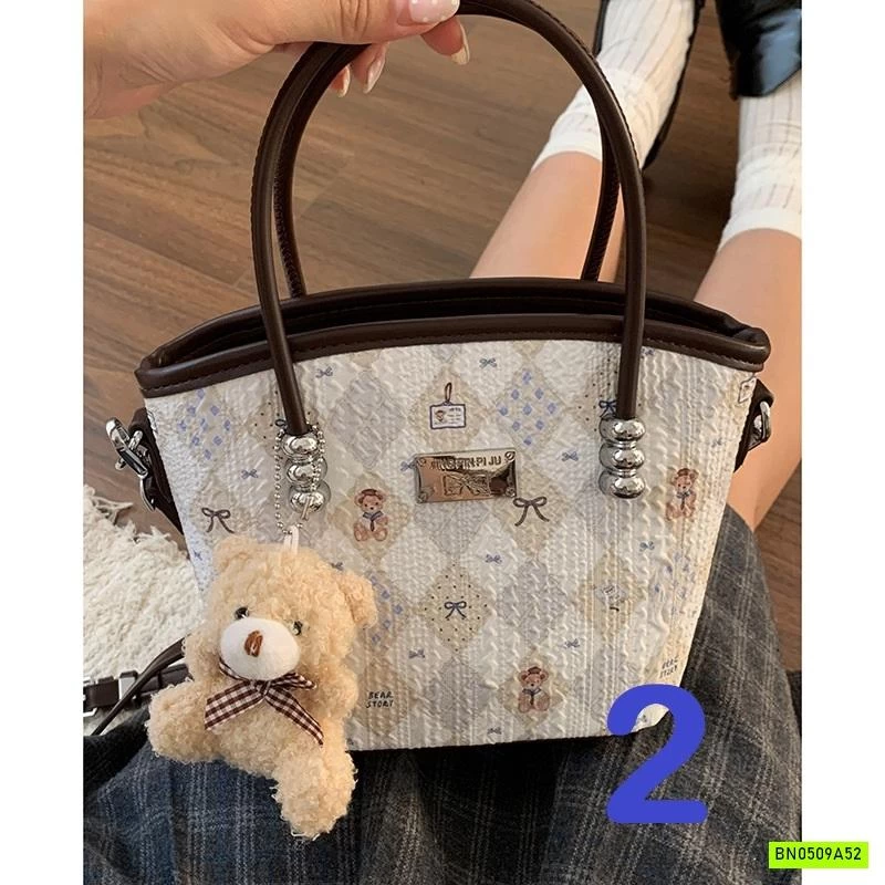 TÚI XÁCH CARO GẤU BEAR KÈM MÓC GẤU