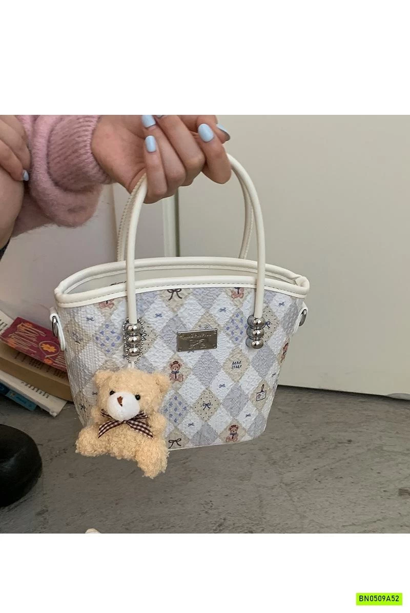 TÚI XÁCH CARO GẤU BEAR KÈM MÓC GẤU