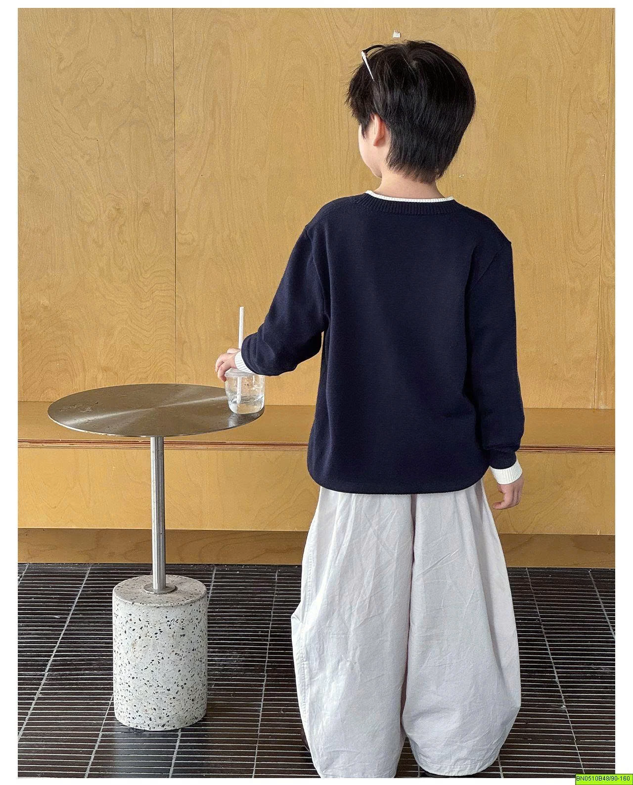 ÁO CARDIGAN LEN TRƠN CỔ TIM AOAOKIDS