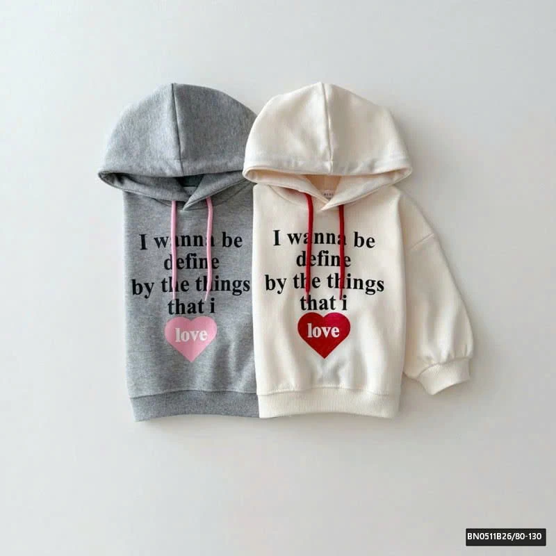 ÁO HOODIE CHỮ TRÁI TIM