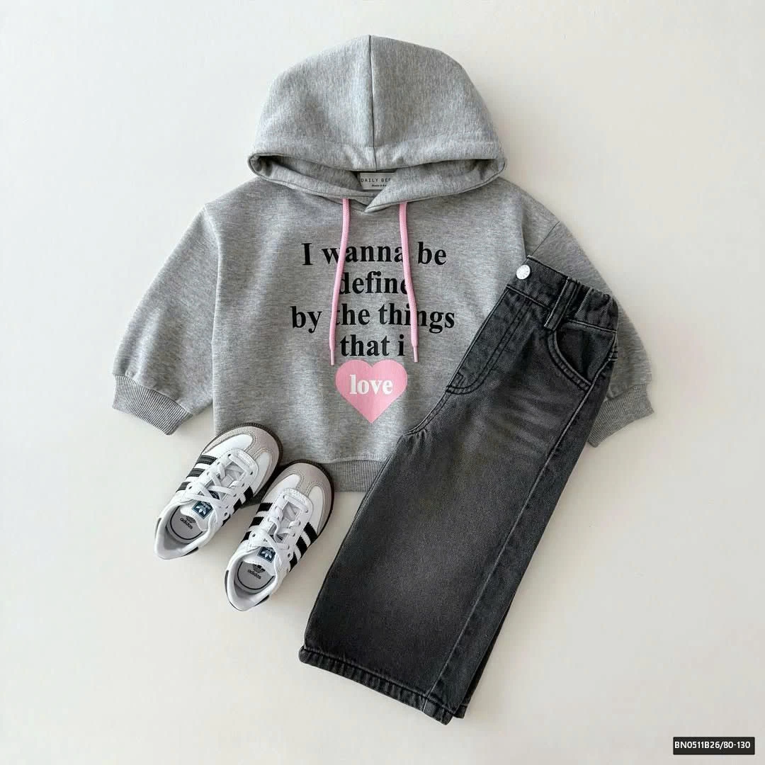 ÁO HOODIE CHỮ TRÁI TIM