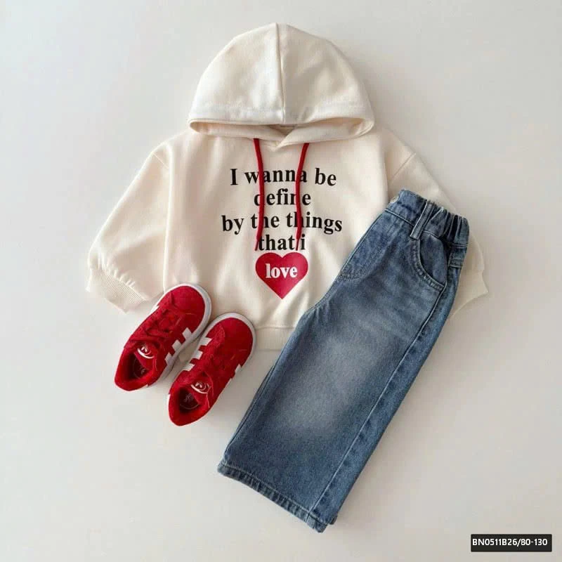 ÁO HOODIE CHỮ TRÁI TIM