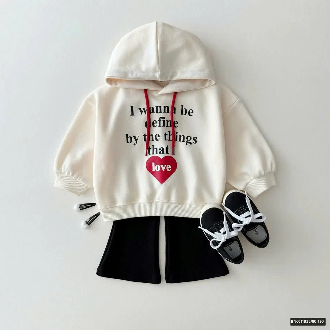 ÁO HOODIE CHỮ TRÁI TIM